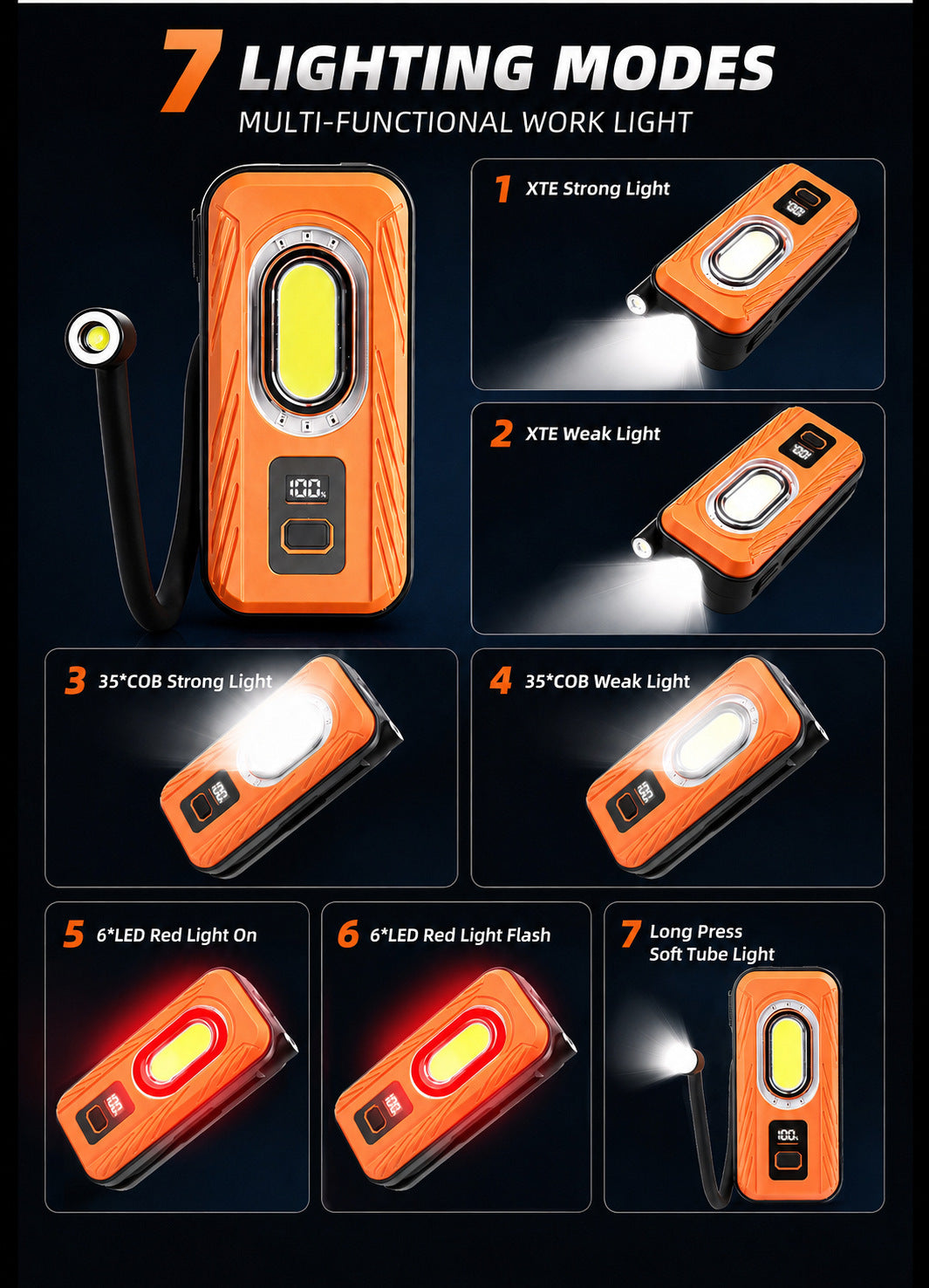 Magnetic COB Work Light