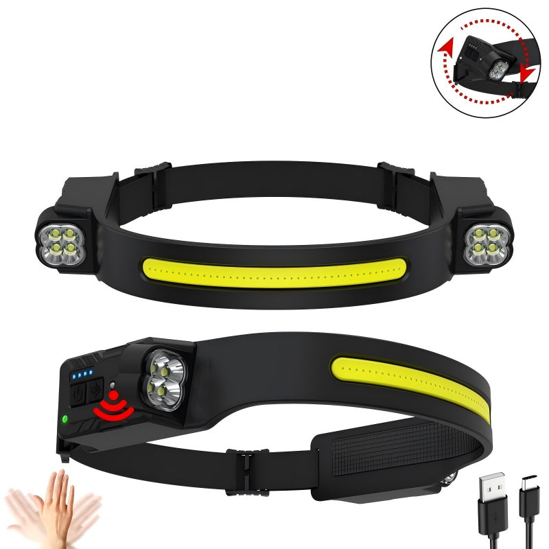 COB LED Motion Sensor Headlamp