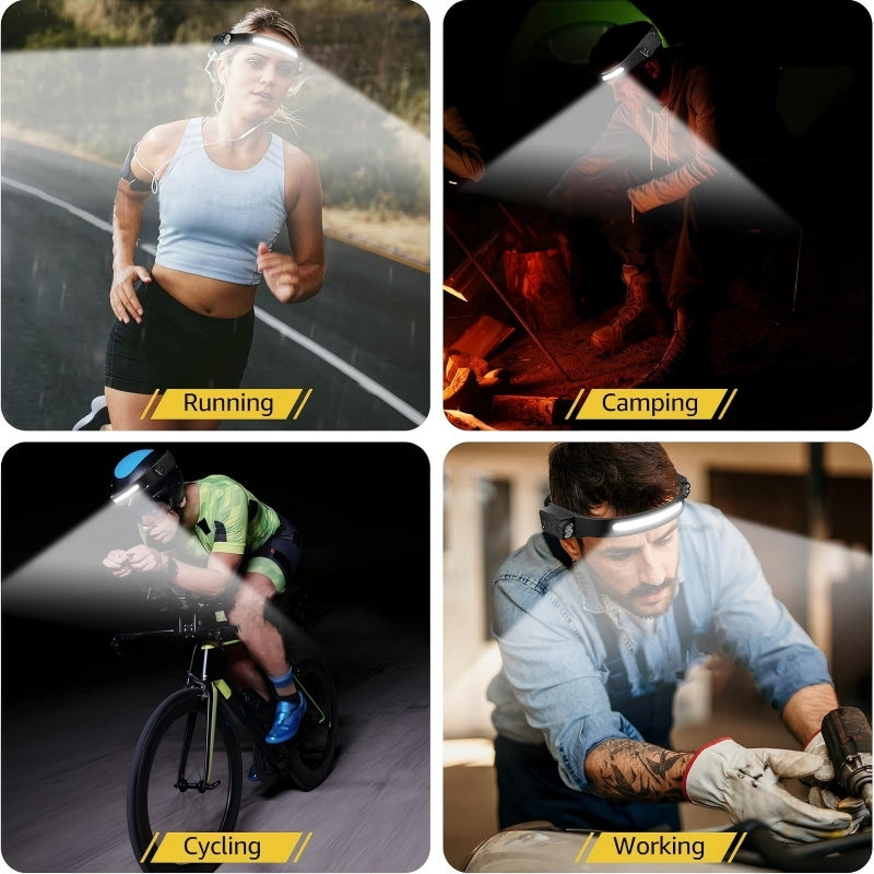 COB LED Motion Sensor Headlamp